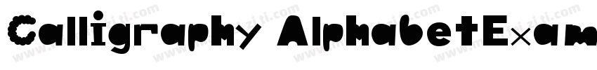 Calligraphy AlphabetExamples字体转换